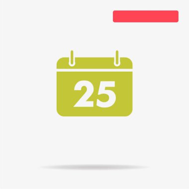 Takvim simgesini. Vektör konsept illüstrasyon tasarımı için.