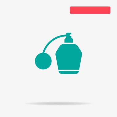 Parfüm simgesi. Vektör konsept illüstrasyon tasarımı için.