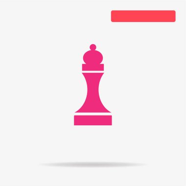 Satranç şekil kutsal kişilerin resmi. Vektör konsept illüstrasyon tasarımı için.