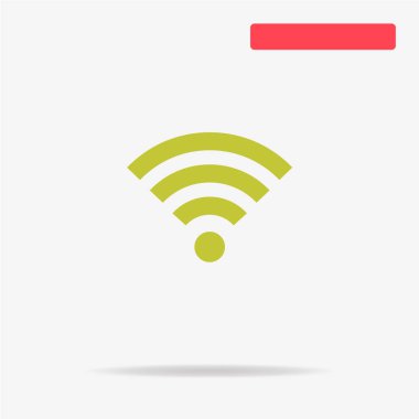 WiFi simgesi. Vektör konsept illüstrasyon tasarımı için.
