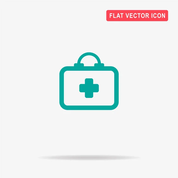 First Aid Kit Icon Vector Concept Illustration Design — Stock Vector