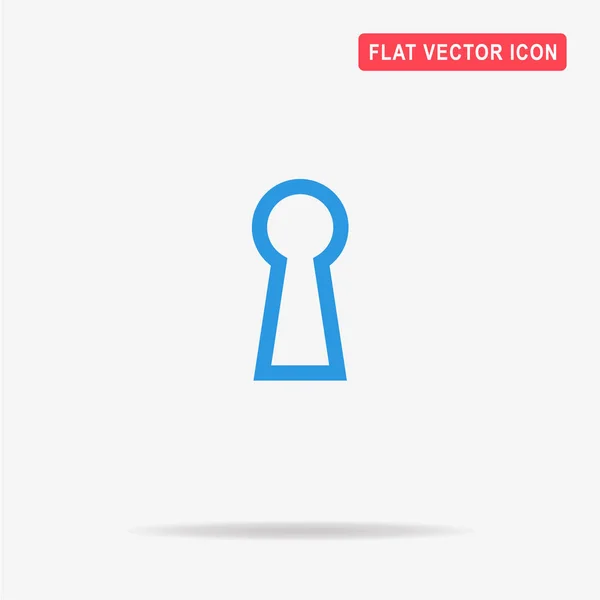 Keyhole Icon Vector Concept Illustration Design — Stock Vector