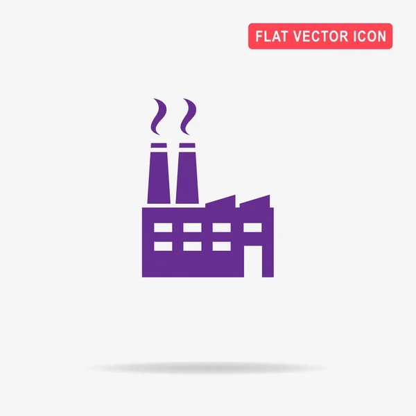 Het Pictogram Van Fabriek Vectorillustratie Concept Voor Ontwerp — Stockvector