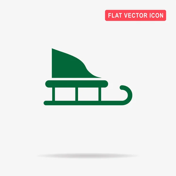 Icono Trineo Navideño Ilustración Del Concepto Vectorial Para Diseño — Vector de stock