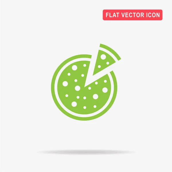 Pizza Ikone Vektor Konzept Illustration Für Design — Stockvektor