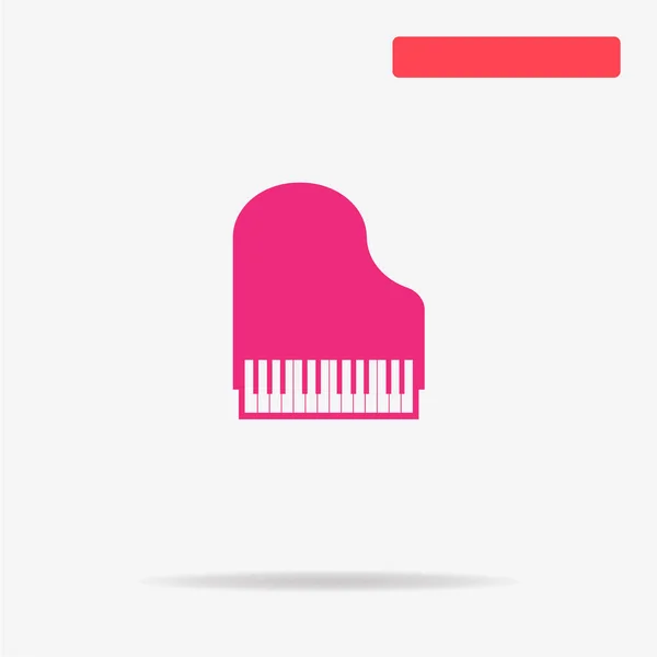 Ícone Piano Ilustração Conceito Vetor Para Design — Vetor de Stock