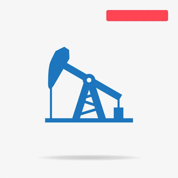 Значок Нефтяного Насоса Векторная Концепция — стоковый вектор