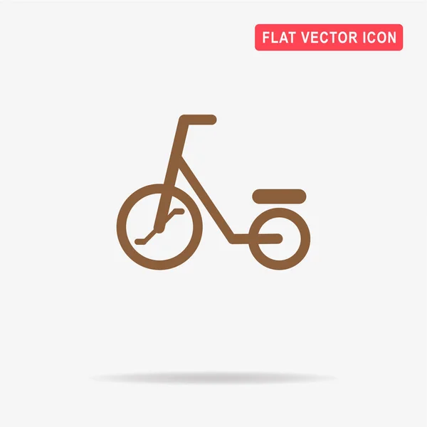 Значок Детского Велосипеда Векторная Концепция — стоковый вектор