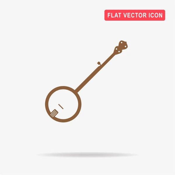 Ícone Banjo Ilustração Conceito Vetor Para Design — Vetor de Stock