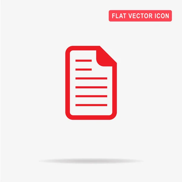 Icono Del Documento Ilustración Del Concepto Vectorial Para Diseño — Vector de stock