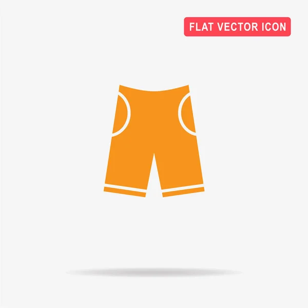 Shorts Icon Vector Concept Illustration Design — Stock Vector