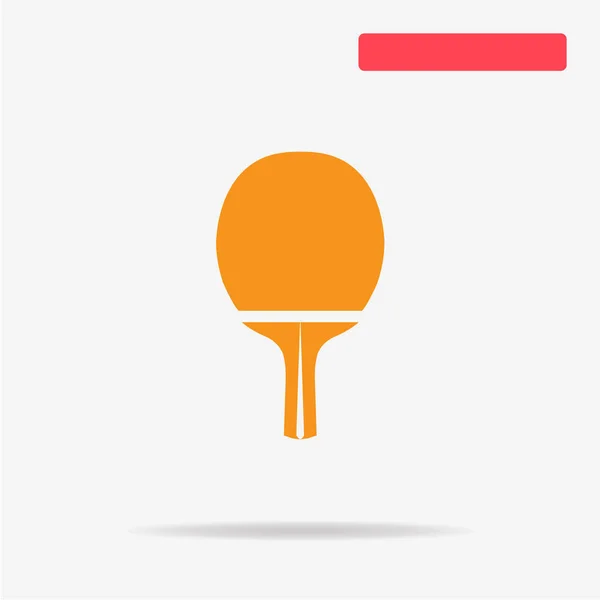 乒乓球球拍图标 向量概念例证为设计 — 图库矢量图片