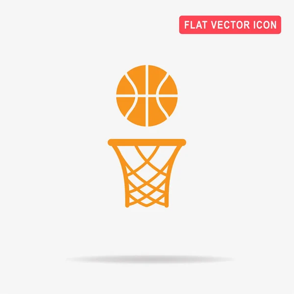 Basketball Ikone Vektor Konzept Illustration Für Design — Stockvektor