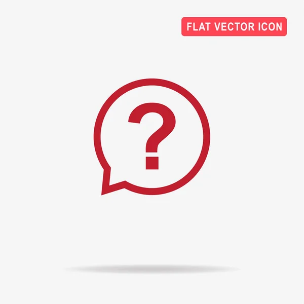 Ícone Perguntas Ilustração Conceito Vetor Para Design — Vetor de Stock