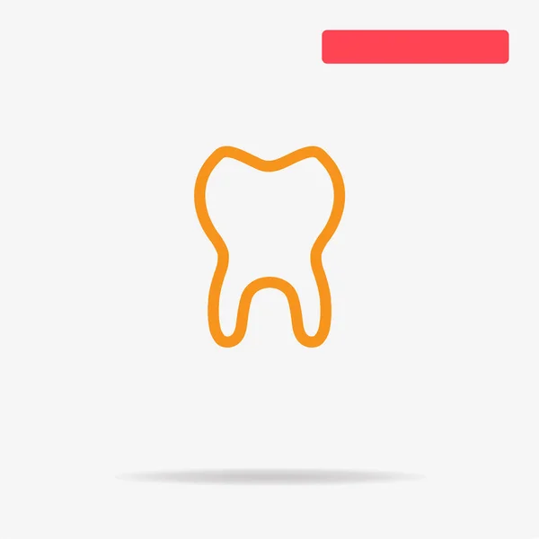 Diş Simgesi Vektör Konsept Illüstrasyon Tasarımı Için — Stok Vektör