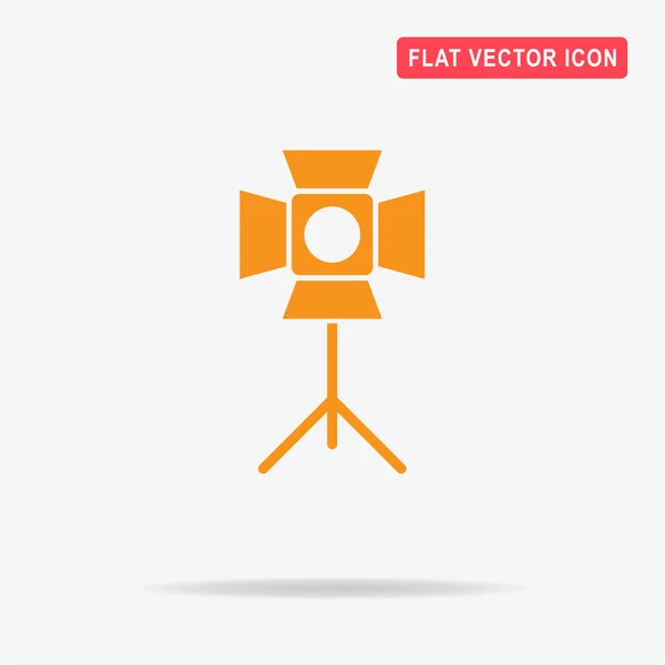 Значок Прожектора Векторная Концепция — стоковый вектор