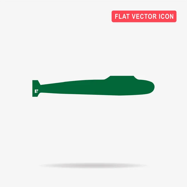 Ícone Submarino Ilustração Conceito Vetor Para Design — Vetor de Stock
