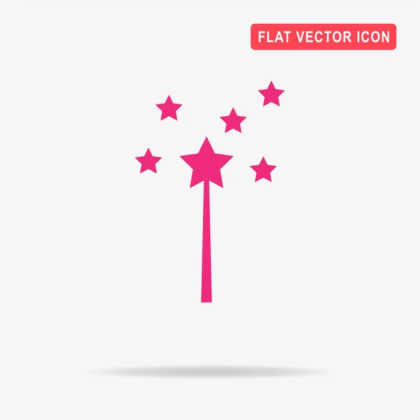 Zauberstab Symbol Vektor Konzept Illustration Für Design — Stockvektor