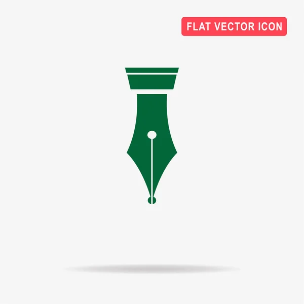 Füllfederhalter Symbol Vektor Konzept Illustration Für Design — Stockvektor