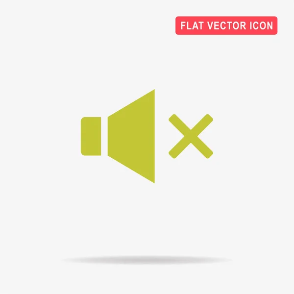 Icono Sonido Silencioso Ilustración Del Concepto Vectorial Para Diseño — Vector de stock