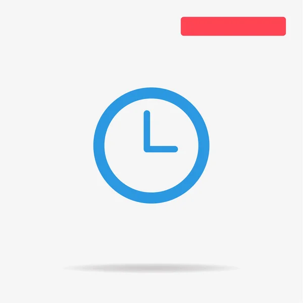Time Clock Icon Vector Concept Illustration Design — Stock Vector