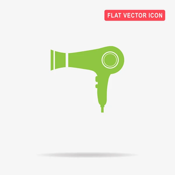 Hairdryer Icon Vector Concept Illustration Design — Stock Vector