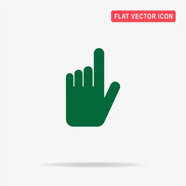 Κάντε Κλικ Στο Εικονίδιο Χεριού Vector Εικονογράφηση Έννοια Για Σχεδιασμό — Διανυσματικό Αρχείο