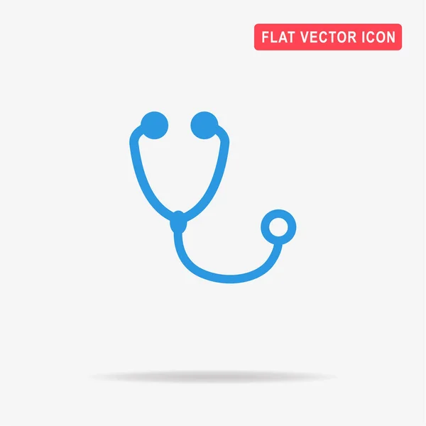 Stethoscope Icon Vector Concept Illustration Design — Stock Vector
