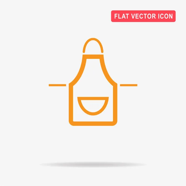 Apron Icon Vector Concept Illustration Design — Stock Vector