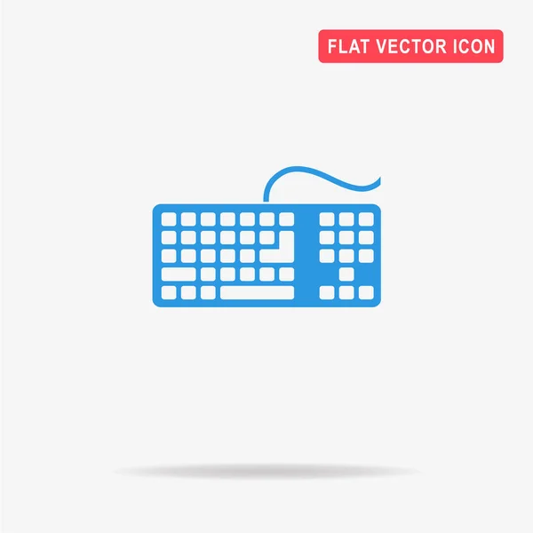 Keyboard Icon Vector Concept Illustration Design — Stock Vector