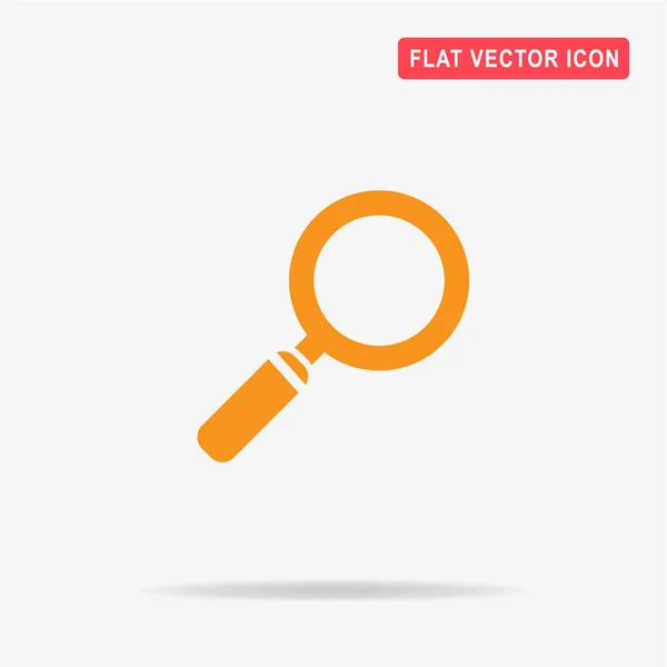 Magnifying Glass Icon Vector Concept Illustration Design — Stock Vector
