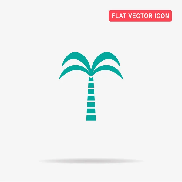 Palm Icon Vector Concept Illustration Design — Stock Vector