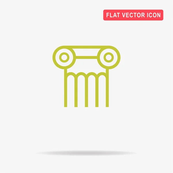 Kolom Pictogram Vectorillustratie Concept Voor Ontwerp — Stockvector