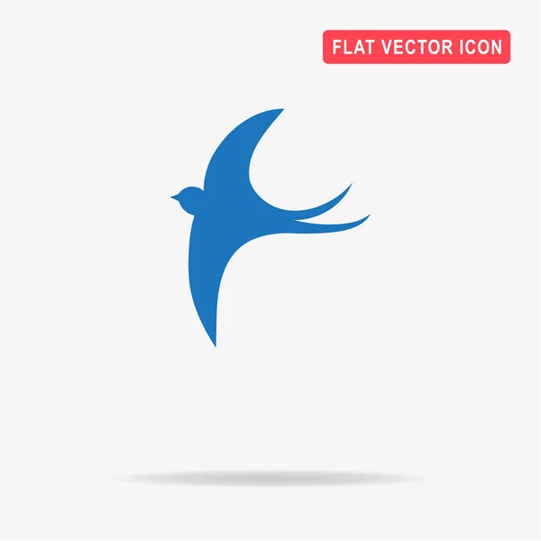 Swallow Icon Vector Concept Illustration Design — Stock Vector