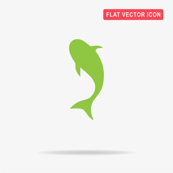 Ícone Peixe Ilustração Conceito Vetor Para Design — Vetor de Stock