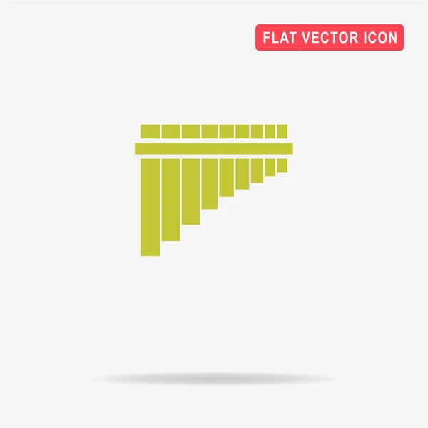 Pan Fluit Pictogram Vectorillustratie Concept Voor Ontwerp — Stockvector