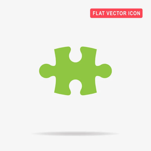 Puzzle Icon Vector Concept Illustration Design — Stock Vector