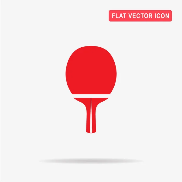 Icono Raqueta Ping Pong Ilustración Del Concepto Vectorial Para Diseño — Vector de stock