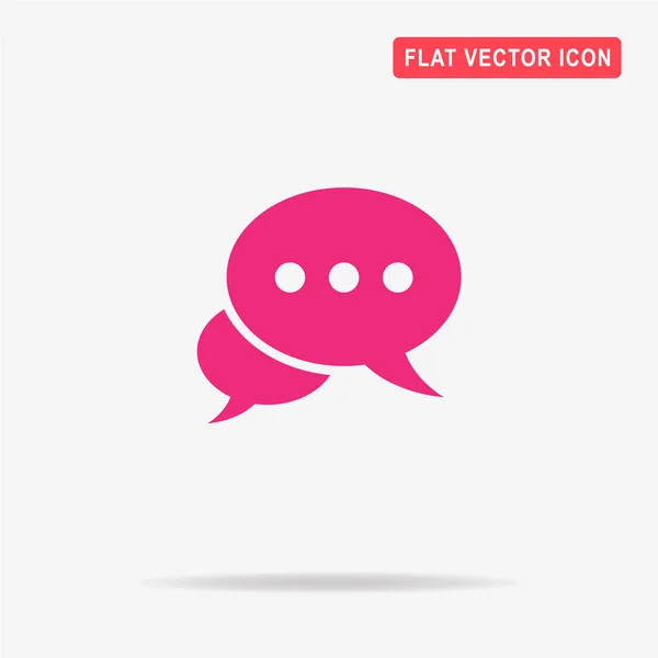 Ícone Mensagem Chat Ilustração Conceito Vetor Para Design — Vetor de Stock