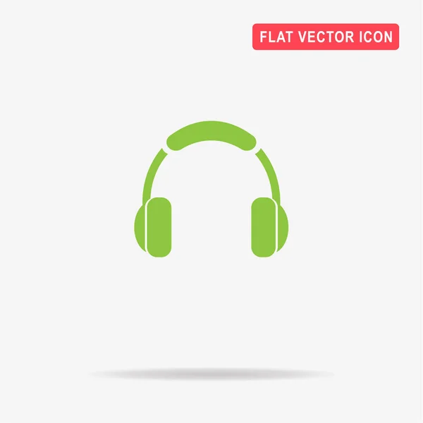 Het Pictogram Van Hoofdtelefoon Vectorillustratie Concept Voor Ontwerp — Stockvector