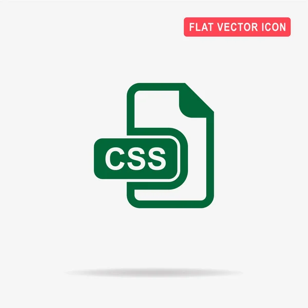 Css Pictogram Vectorillustratie Concept Voor Ontwerp — Stockvector