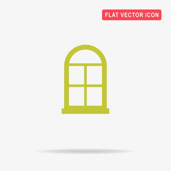 Icono Ventana Ilustración Del Concepto Vectorial Para Diseño — Vector de stock