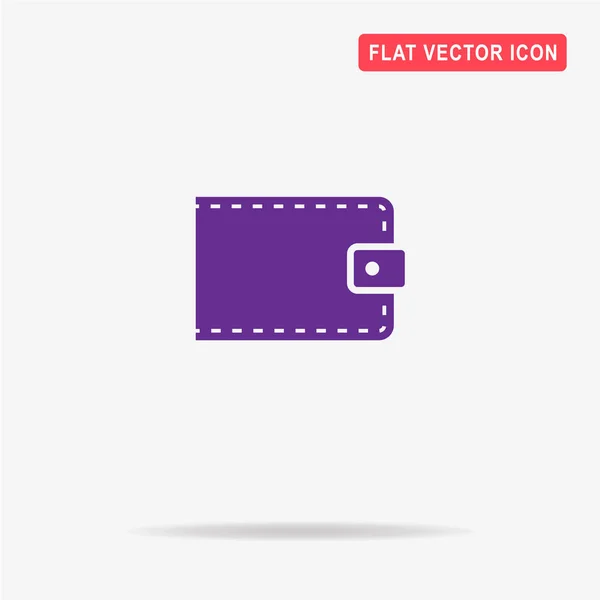 Brieftaschensymbol Vektor Konzept Illustration Für Design — Stockvektor