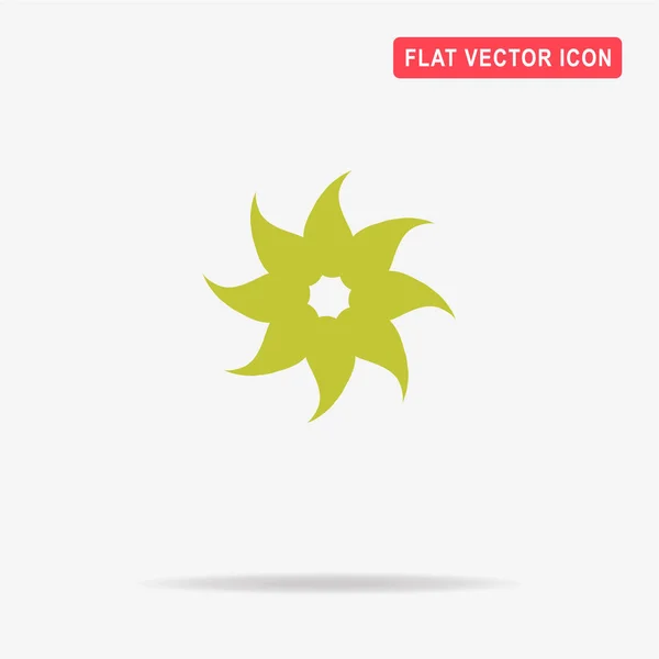 Flower Icon Vector Concept Illustration Design — Stock Vector