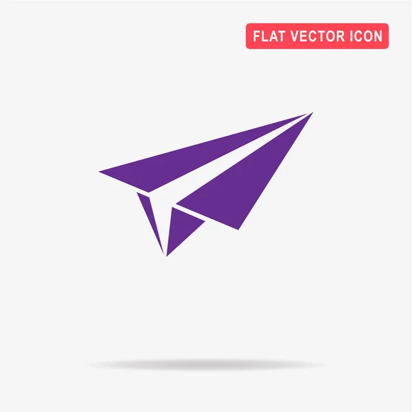 Pictograma Avionului Hârtie Ilustrație Concept Vectorial Pentru Design — Vector de stoc