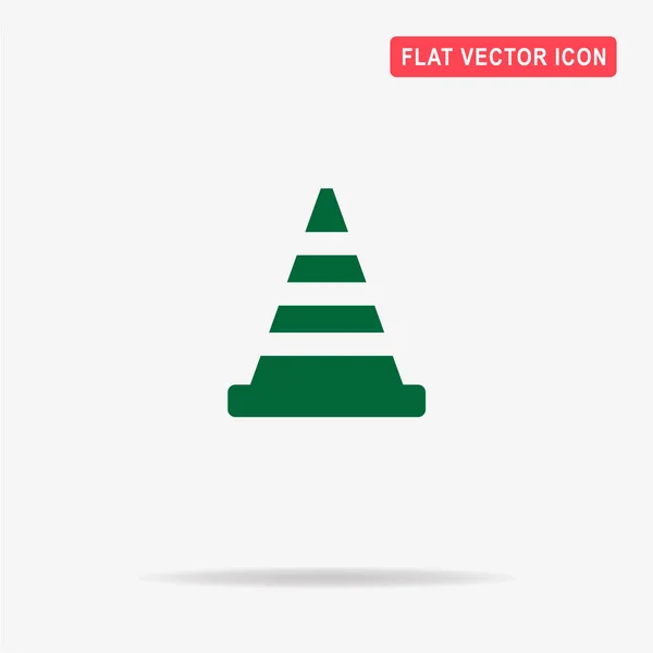 Road Kon Ikonen Begreppet Vektorillustration För Design — Stock vektor