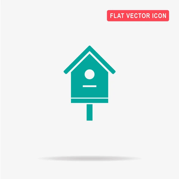 Bird House Icon Vector Concept Illustration Design — Stock Vector