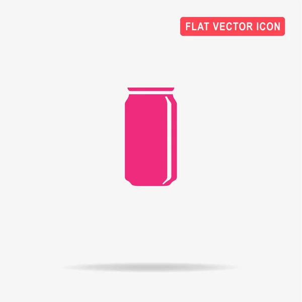 Сода Може Піктограмувати Векторна Концепція Ілюстрація Дизайну — стоковий вектор