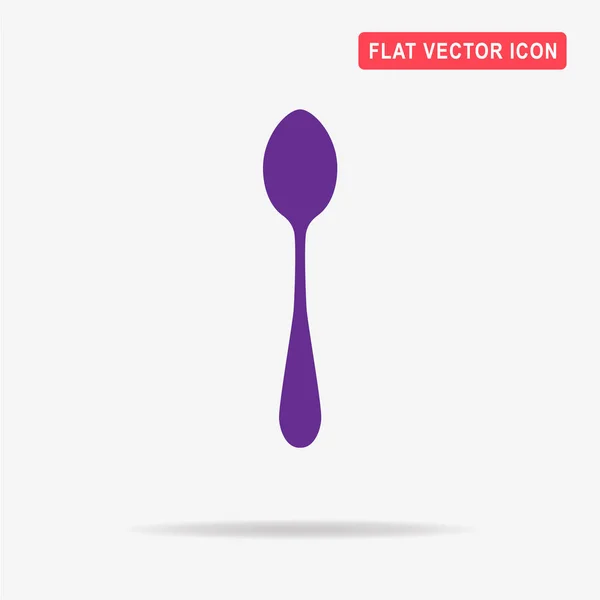 Ícone Colher Ilustração Conceito Vetor Para Design — Vetor de Stock