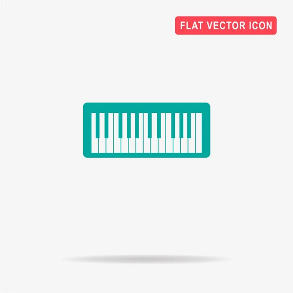 Ícone Teclado Midi Ilustração Conceito Vetor Para Design — Vetor de Stock